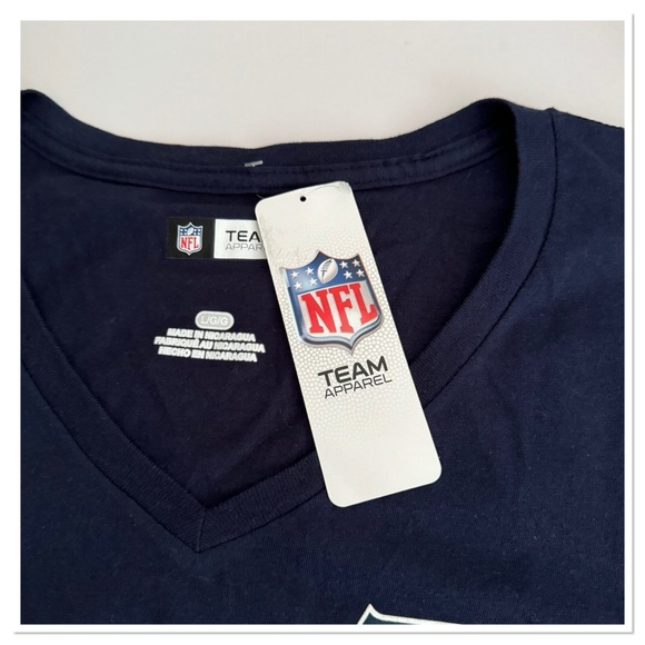 NFL Women’s Seattle Seahawks V-Neck T-Shirt - Picture 3 of 3